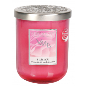 Heart & Home S láskou Sójová vonná sviečka veľká horí až 70 hodín 310 g