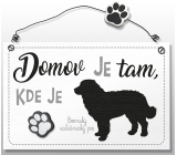 Drevená tabuľka Nekupto Pets Lamb 155 x 98 x 5 mm