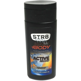 DARČEK Str8 Active Reload mini sprchový gél na vlasy a telo pre mužov 50 ml