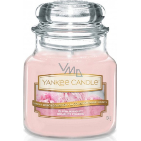 Yankee Candle Blush Bouquet - Ružová kytica vonná sviečka Classic malá sklo 104 g