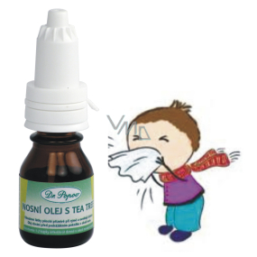 Dr. Popov Nosový Olej s Tea Tree pôsobí priaznivo pri nádche a uvoľňujú sliznice, chráni pred podráždením pokožky 10 ml