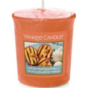 Yankee Candle Grilled Peaches & Vanilla - Grilované broskyne a vanilka vonná sviečka votívny 49 g