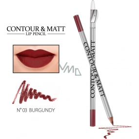 Reverz Contour & Matt Lip Pencil kontúrovacia ceruzka na pery 03 Burgundy 2 g