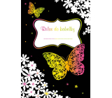 Ditipo Relax do kabelky Motýle a kvety kreatívne zápisník 16 listov, formát A6 15 x 10,5 cm