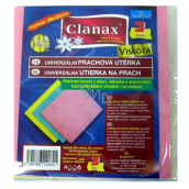 Clanax Univerzálna prachová utierka viskóza 38 x 35 cm 3 kusy