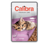 Calibra Premium Losos v omáčke kompletné krmivo lahodnej chuti v kapsičke pre mačiatka kapsa 100 g