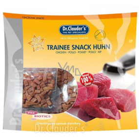 Dr. Clauders Trainee Snack Kuracie sušené kostičky masové kocky doplnkové krmivo 100% mäsa pre psov 500 g