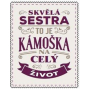 Albi Skladacia taška na zips do kabelky s nápisom Skvelá sestra 42 x 41 x 11 cm
