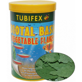 Tubifex Biotal Basic základné rastlinné krmivo v podobe jemných vločiek pre bylinožravé ryby 125 ml