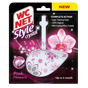 WC Net Crystal Style Pink Flowers záves 36,5 g