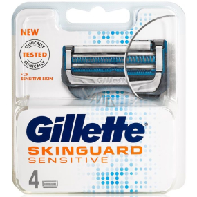 Gillette SkinGuard Sensitive náhradné hlavice pre mužov 4 kusy