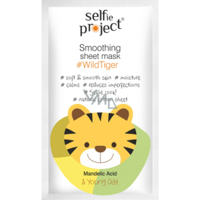 Selfie Project WildTiger hydratačná textilné pleťová maska 15 ml