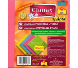 Clanax Univerzálna prachová utierka viskóza 35 x 38 cm 125 g/m2 4 kusy