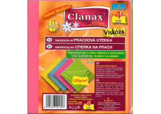Clanax Univerzálna prachová utierka viskóza 35 x 38 cm 125 g / m2 4 kusy