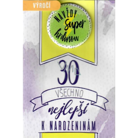 Nekupto Blahoželanie k narodeninám s ploskačkou Navždy super hrdinom 115 x 170 mm