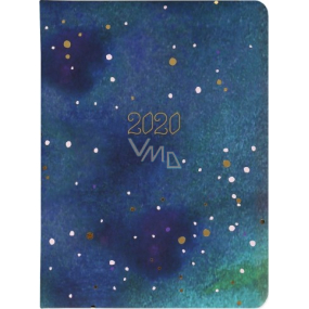 Albi Diár 2020 denný Hviezdna tapeta 17 x 12,6 x 2,4 cm