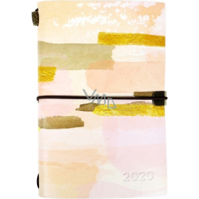 Albi Diár 2020 týždenný luxusné Pastelový 17,8 x 12 x 1,5 cm