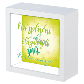 Nekupto Darčeková pokladnička Na splnenie všetkých bláznivých snov. Nič nie je nemožné 16 x 16 x 6 cm