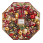 Yankee Candle Adventný kalendár Veniec čajová sviečka 24 kusov + svietnik sklenený 1 kus, darčeková sada 2019