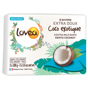 Lovea Kokos Extra jemné toaletné mydlo 2 x 100 g