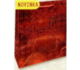 Nekupto Darčeková papierová taška hologram 14 x 11 x 6,5 cm Červená 121 30 THS