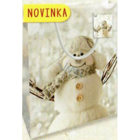 Nekupto Darčeková papierová taška 23 x 18 x 10 cm Vianočný 1801 02 WBM