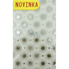 Nekupto Celofánový sáčok 15 x 25 cm Vianočný strieborný CI 175 10