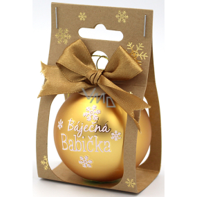 Nekupto Vianočné gule Báječná babička 11 x 6 cm
