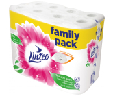 Linteo Care & Comfort toaletný papier biely 158 ks, 2 vrstvy a 19 m, 24 roliek