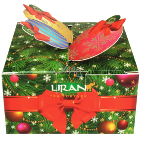 Liran Vianočné prekvapenie, porciovaný čaj s príchuťou, v krabičke, zelený 4 kusy + čierny 4 kusy, 8 druhov x 2 g