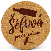 Nekupto Korkový podtácka Šéfka na víno 10 cm