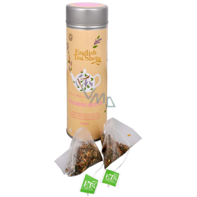 English Tea Shop Bio Upokojujúci zmes 15 kusov biologicky odbúrateľných pyramidek čaju v recyklovateľné plechovej dóze 30 g