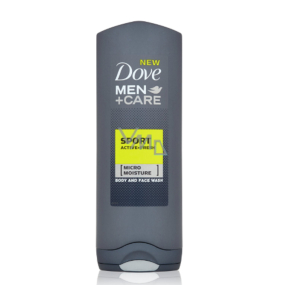 Dove Men + Care Active + Fresh osviežujúci sprchový gél na telo a tvár 250 ml