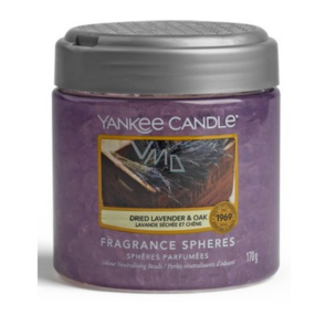 Yankee Candle Dried Lavender & Oak - Sušená levanduľa a dub Spheres voňavé perly neutralizujú pachy a osviežia malé priestory 170 g