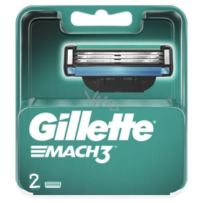 Gillette Mach3 náhradné hlavice 2 kusy, pre mužov