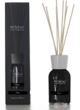 Millefiori Milano Natural Nero - Čierna Difuzér 250 ml + 8 stebiel v dĺžke 30 cm do stredne veľkých priestorov vydrží minimálne 3 mesiace