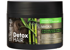 Dr. Santé Detox Hair maska s aktívnym uhlím z bambusu pre intenzívnu regeneráciu vyčerpaných vlasov 300 ml