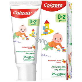 Colgate Kids Natural Fruit 0-2 roky zubná pasta pre deti 50 ml