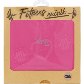 Albi Fitness uterák Srdce ružový 90 x 50 cm