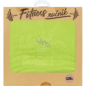 Albi Fitness uterák maká na sebe zelený 90 x 50 cm