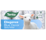 Tento toaletný papier Ellegance Blue Decor Fine 156 kusov 3 vrstvový 8 kusov