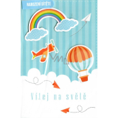 Nekupto Prianie k narodeniu dieťaťa Vitaj na svete 115 x 170 mm 3456 J