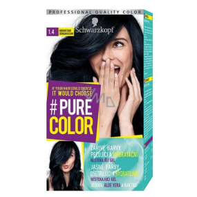 Schwarzkopf Pure Color washout farba na vlasy 1.40 Čučoriedková čierna 60 ml