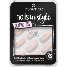 Essence Nails In Style umelé nechty 09 Graphic Art 12 kusov
