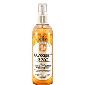 Lavosept Gold Višňa luxusné dezinfekcia kože na ruky pre profesionálne použitie viac ako 75% alkoholu 200 ml rozprašovač