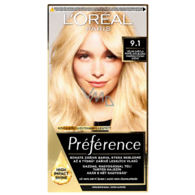 Loreal Paris Préférence farba na vlasy 9.1 Oslo Veľmi svetlá popolavá blond
