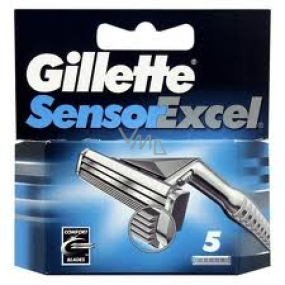 Gillette Sensor Excel náhradné hlavice pre mužov 5 kusov