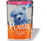 Plaisir Dog s kuracím kompletné krmivo pre šteňatá 100 g
