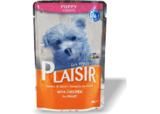Plaisir Dog s kuracím kompletné krmivo pre šteňatá 100 g