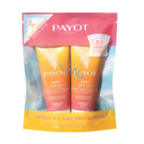 Payot Sunny Creme Savoureuse SPF 50 neviditeľný opaľovací krém - vysoká ochrana tváre 2 x 50 ml, kozmetická sada